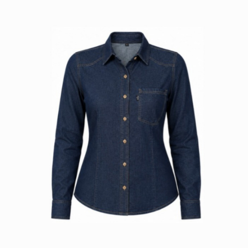 Blusa Jean Clasica Prelavada De Trabajo 100% Algodón